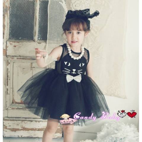dress anak motif kucing